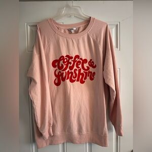 💕2 for $20💕 Wildfox Pink 'Coffee & Sunshine' Sweater